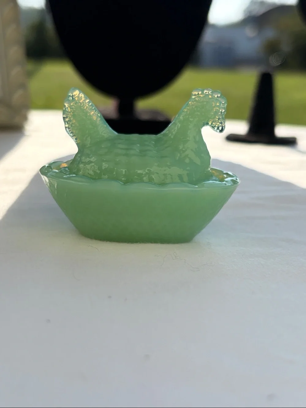 Mini Hen on a nest salt cellar